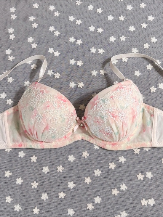 Japanese Brand Other - 5 bras for $46! US-32B/JP-C70 Japanese Cute Glittery Embroidery Push Up Bra